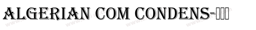 Algerian Com Condens字体转换